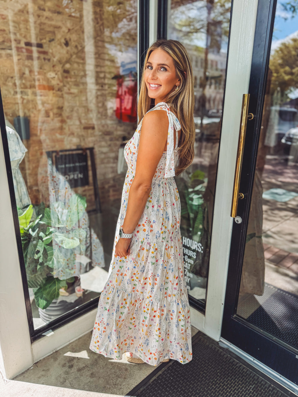 Wild floral maxi dress