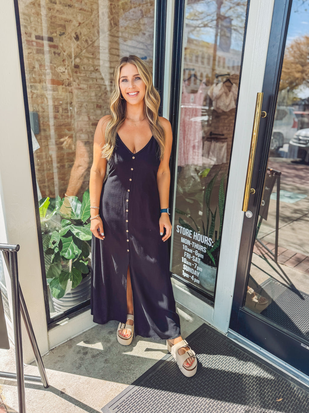 With the flow dress