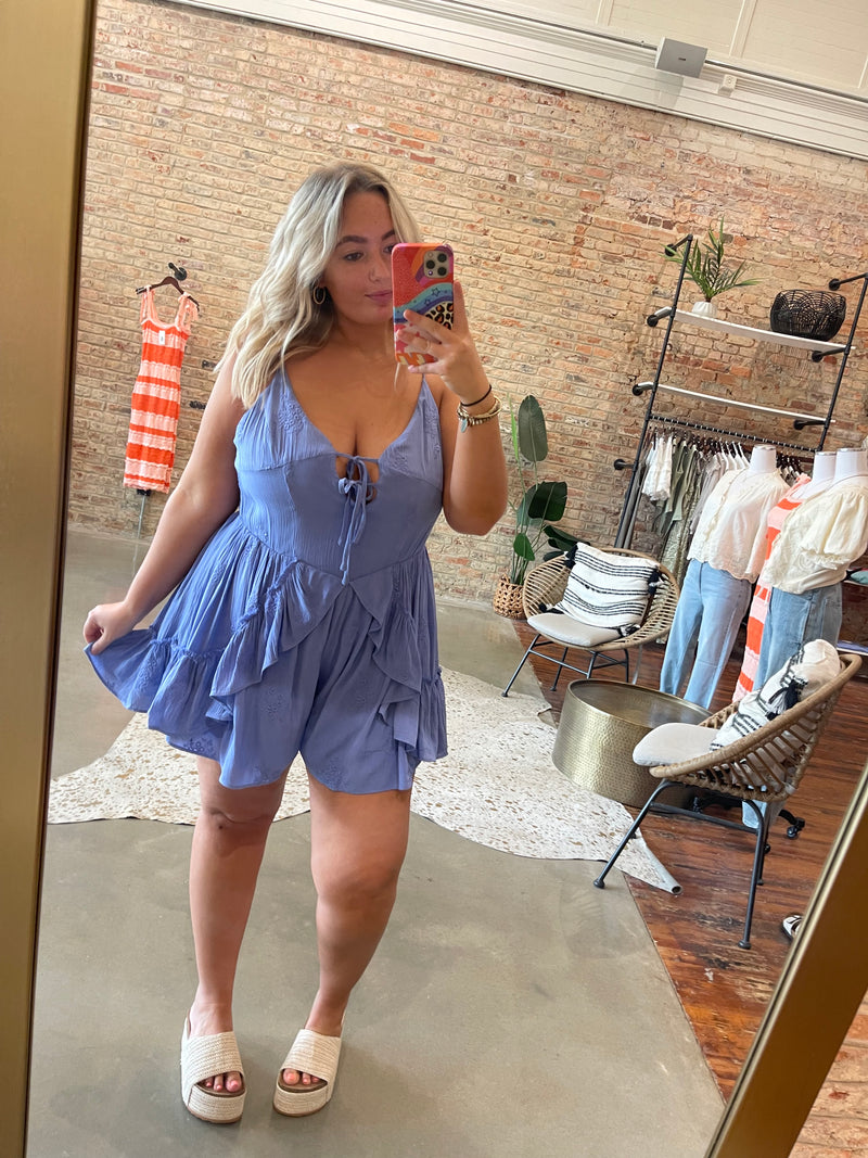 Periwinkle cami romper