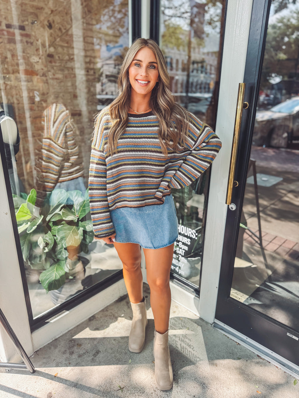 Multi stripe sweater