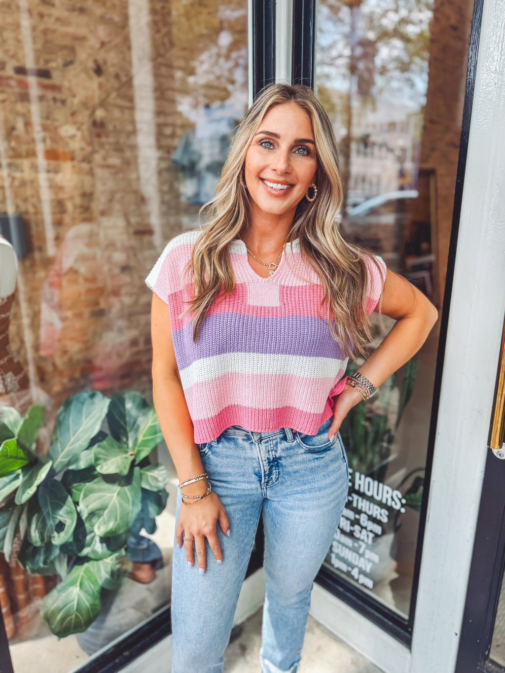 Multi striped top