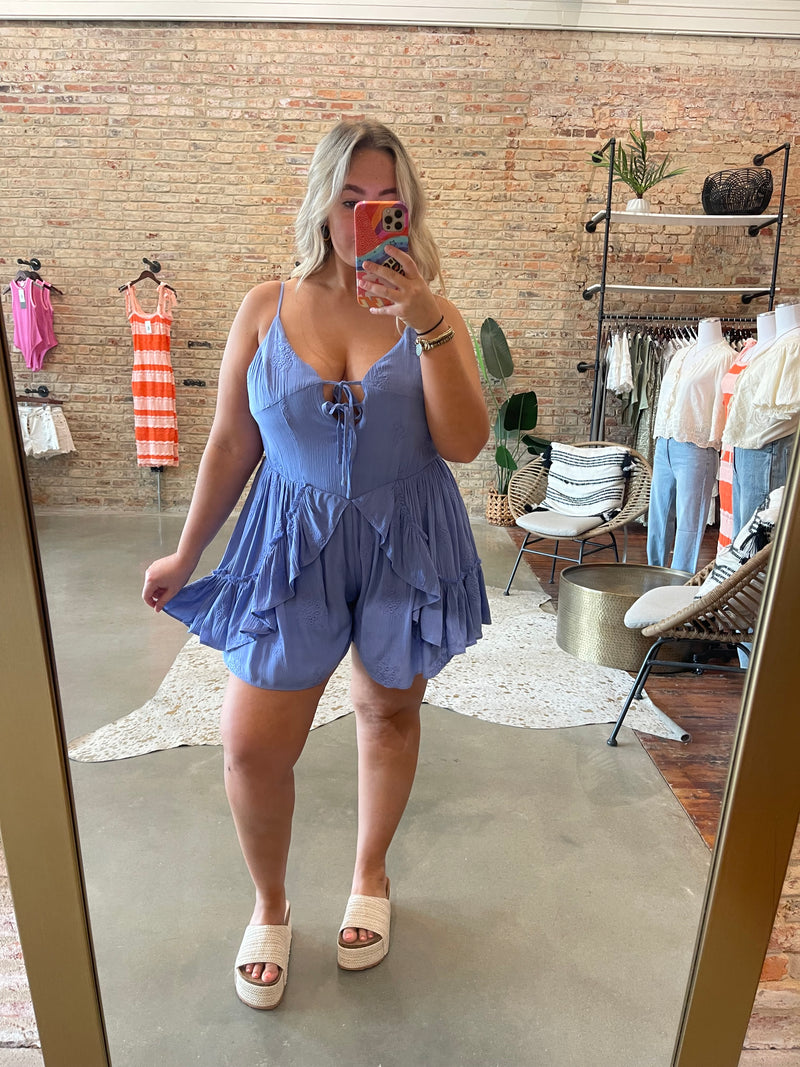 Periwinkle cami romper