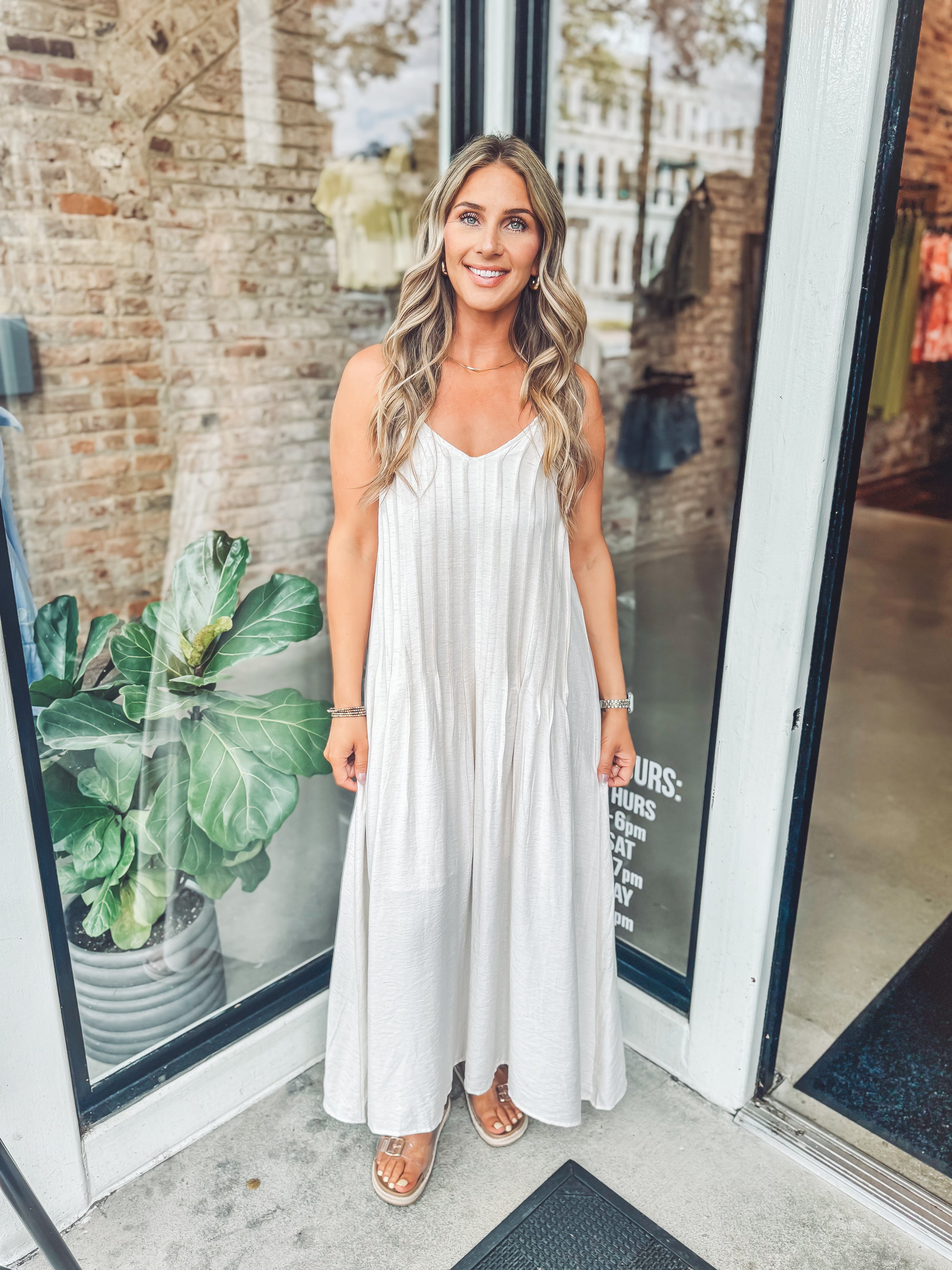 Into naturals maxi dress