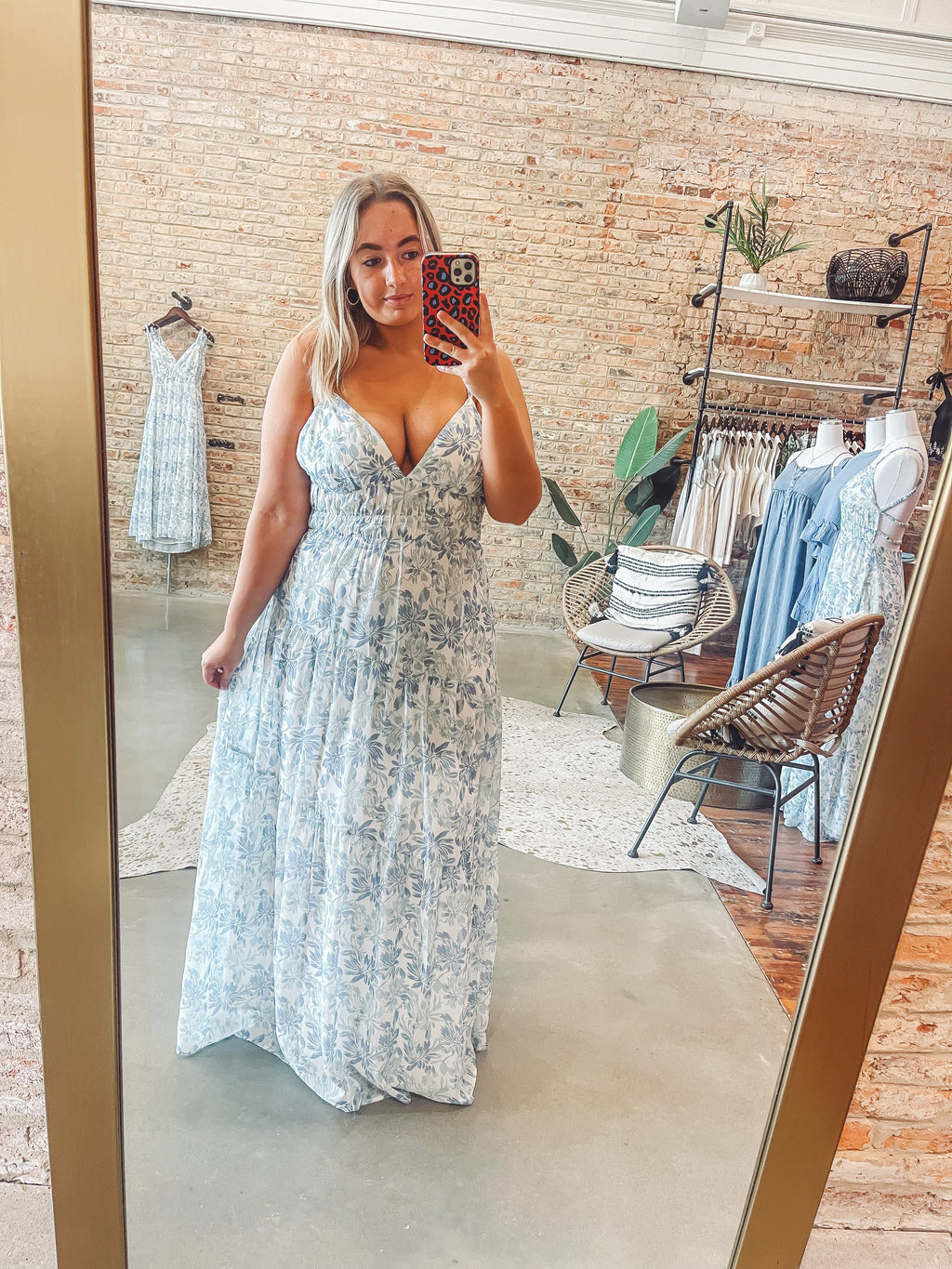 Shades of blue maxi