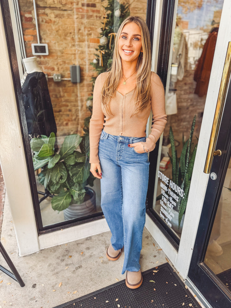 Day date sweetheart top - taupe