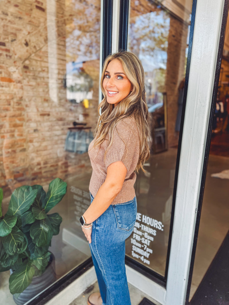 Mocha sweater top