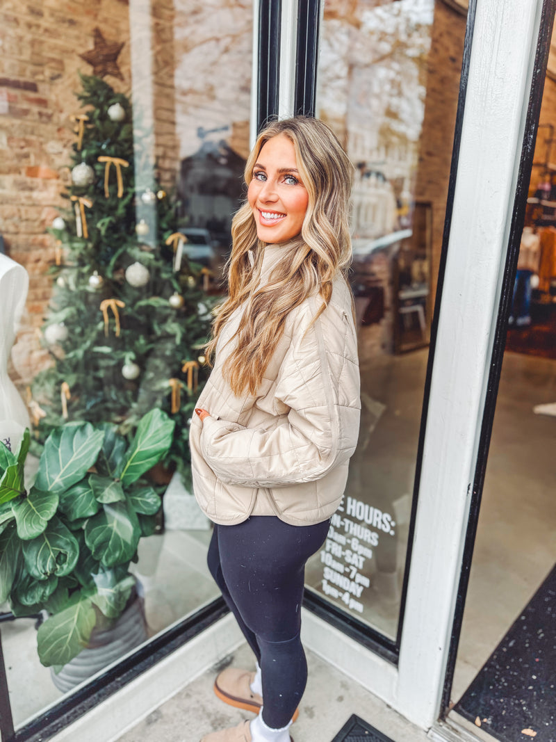 Quilted puffer jacket