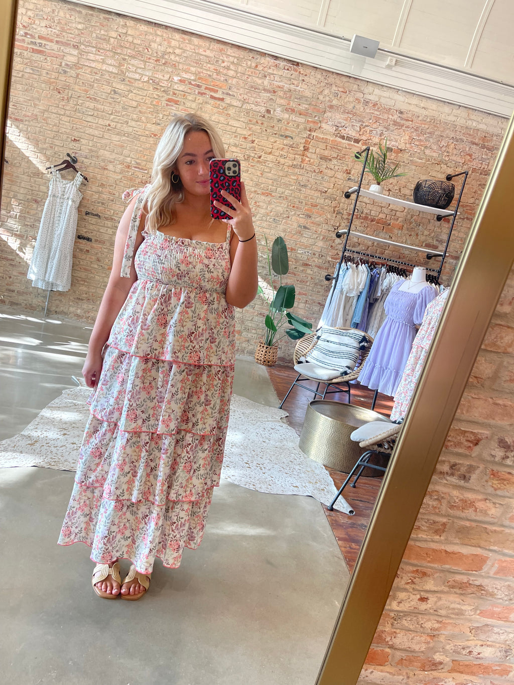 Tiered midi dress
