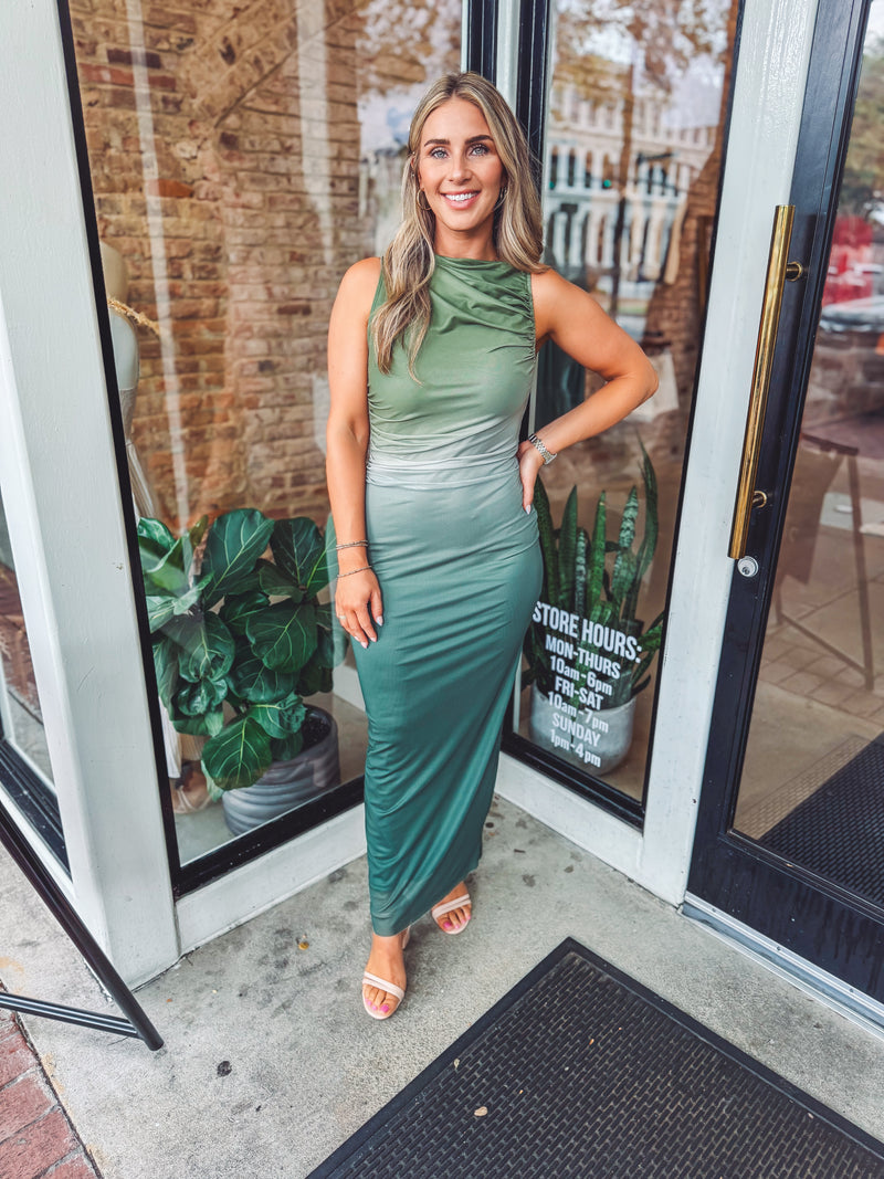 Ombre maxi dress
