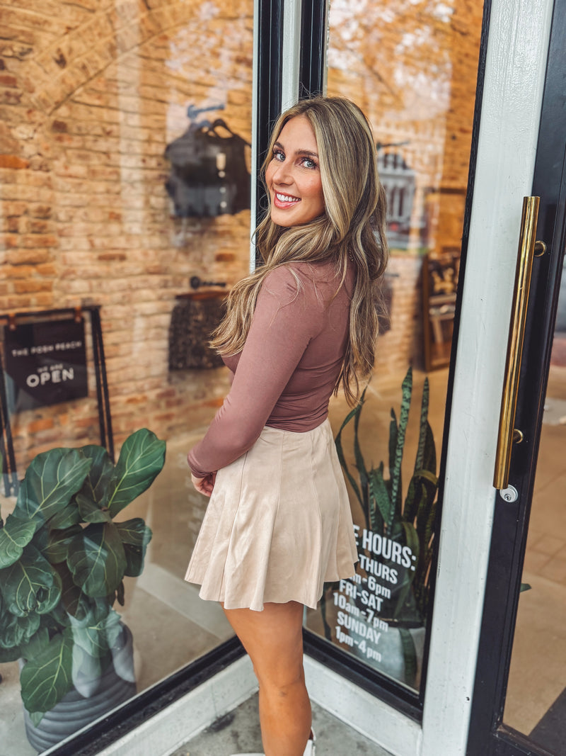 With flare skort