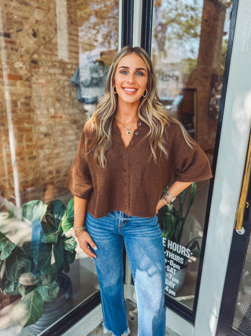 Half sleeve knit top