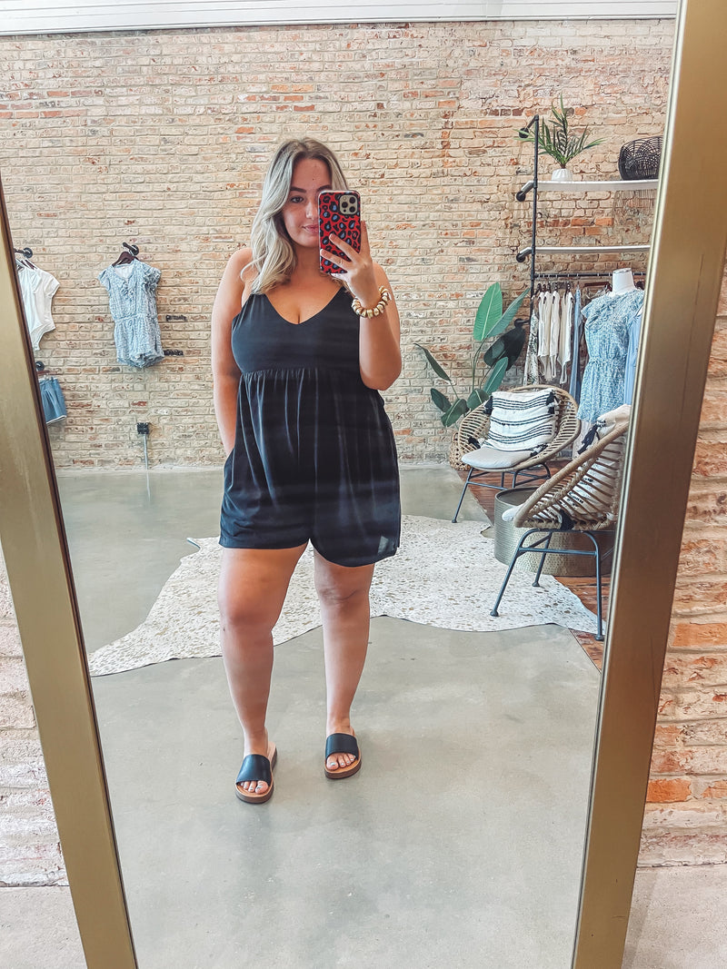 Everyday black romper