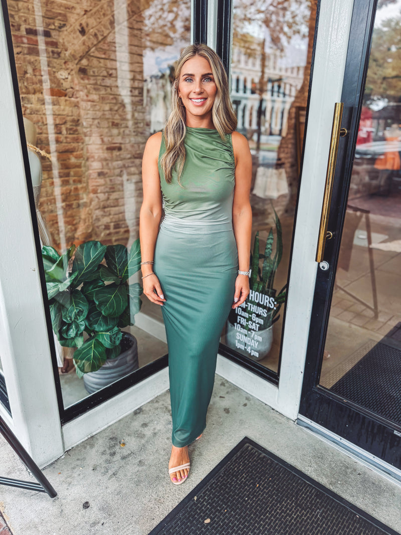 Ombre maxi dress