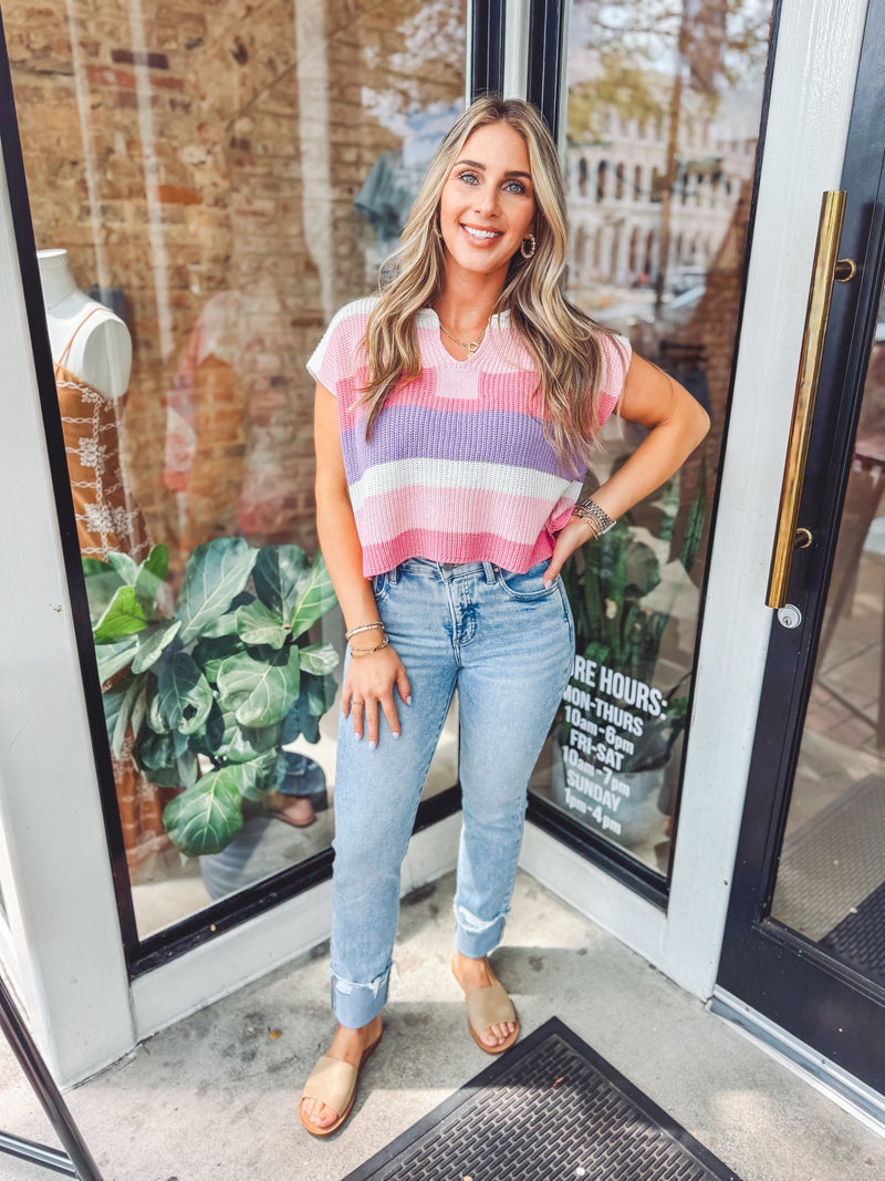 Multi striped top