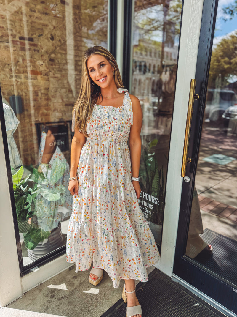 Wild floral maxi dress