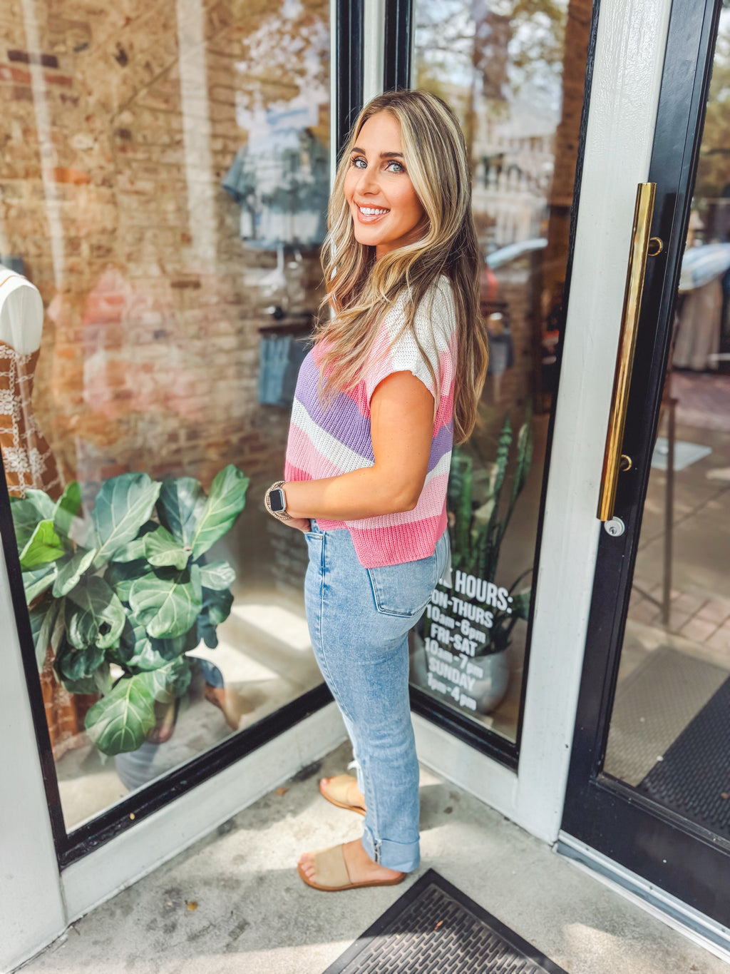 Multi striped top