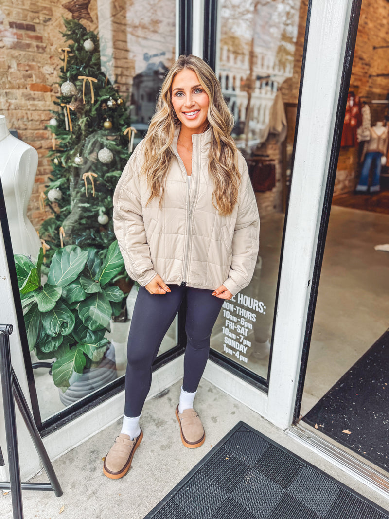 Quilted puffer jacket