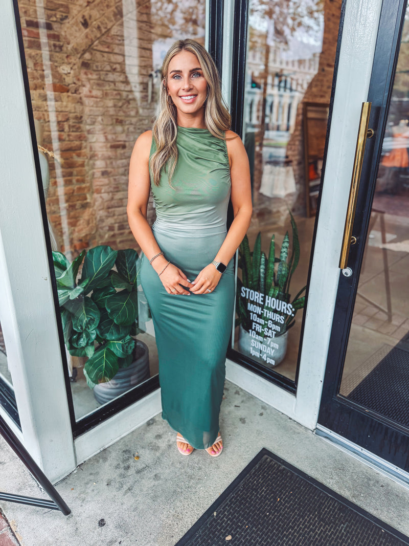 Ombre maxi dress