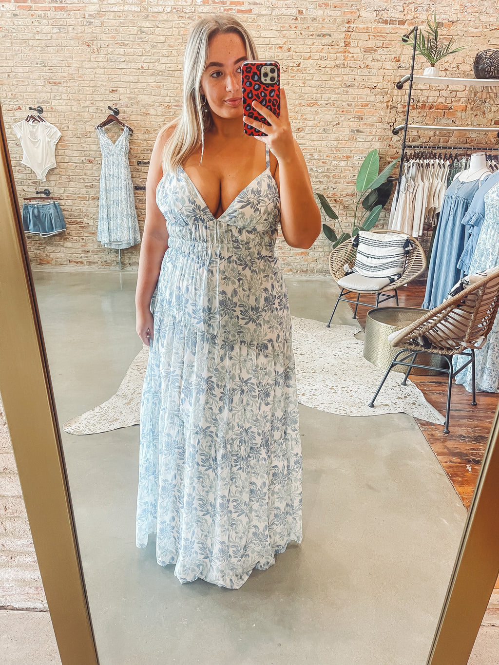 Shades of blue maxi