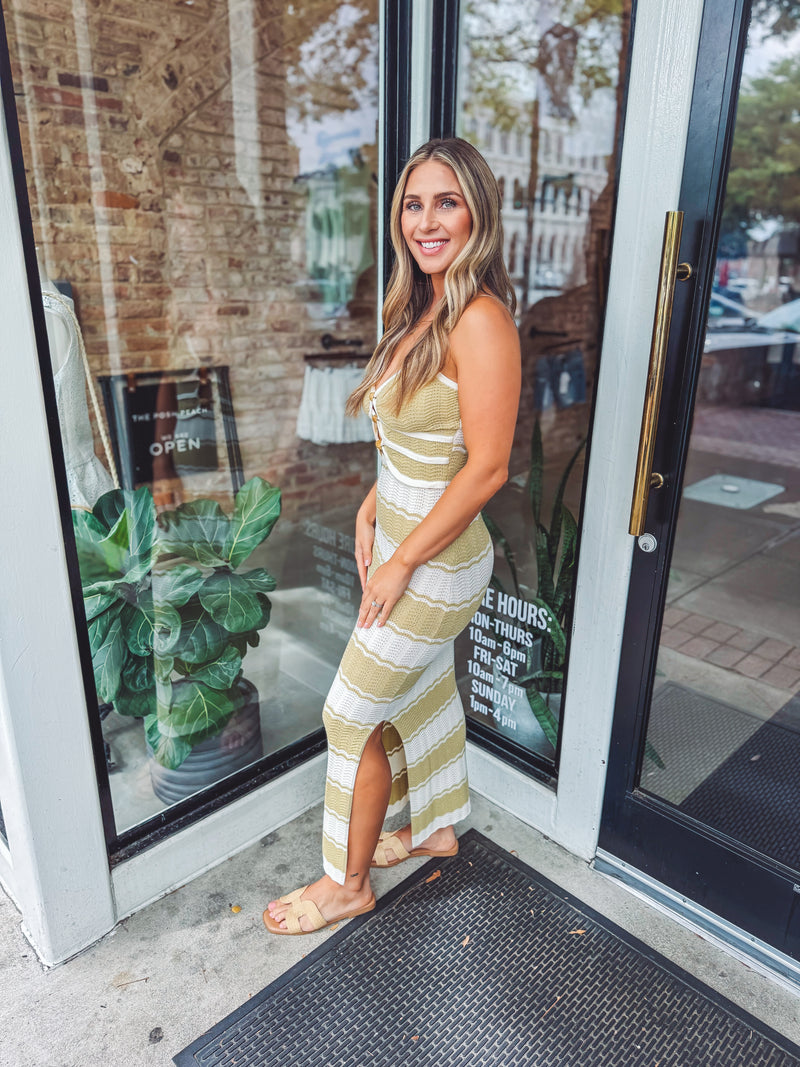 Kiwi crochet midi dress