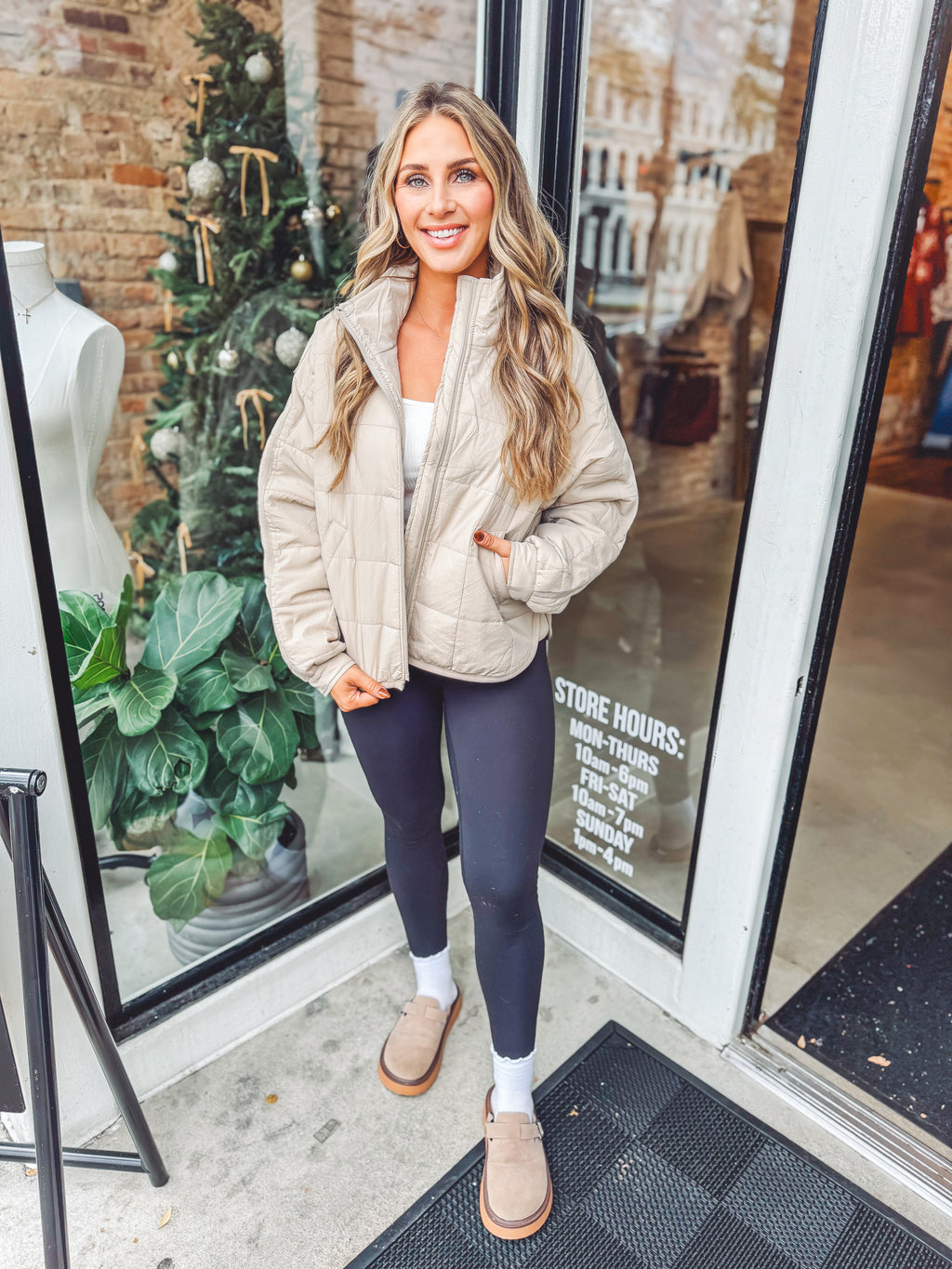 Quilted puffer jacket