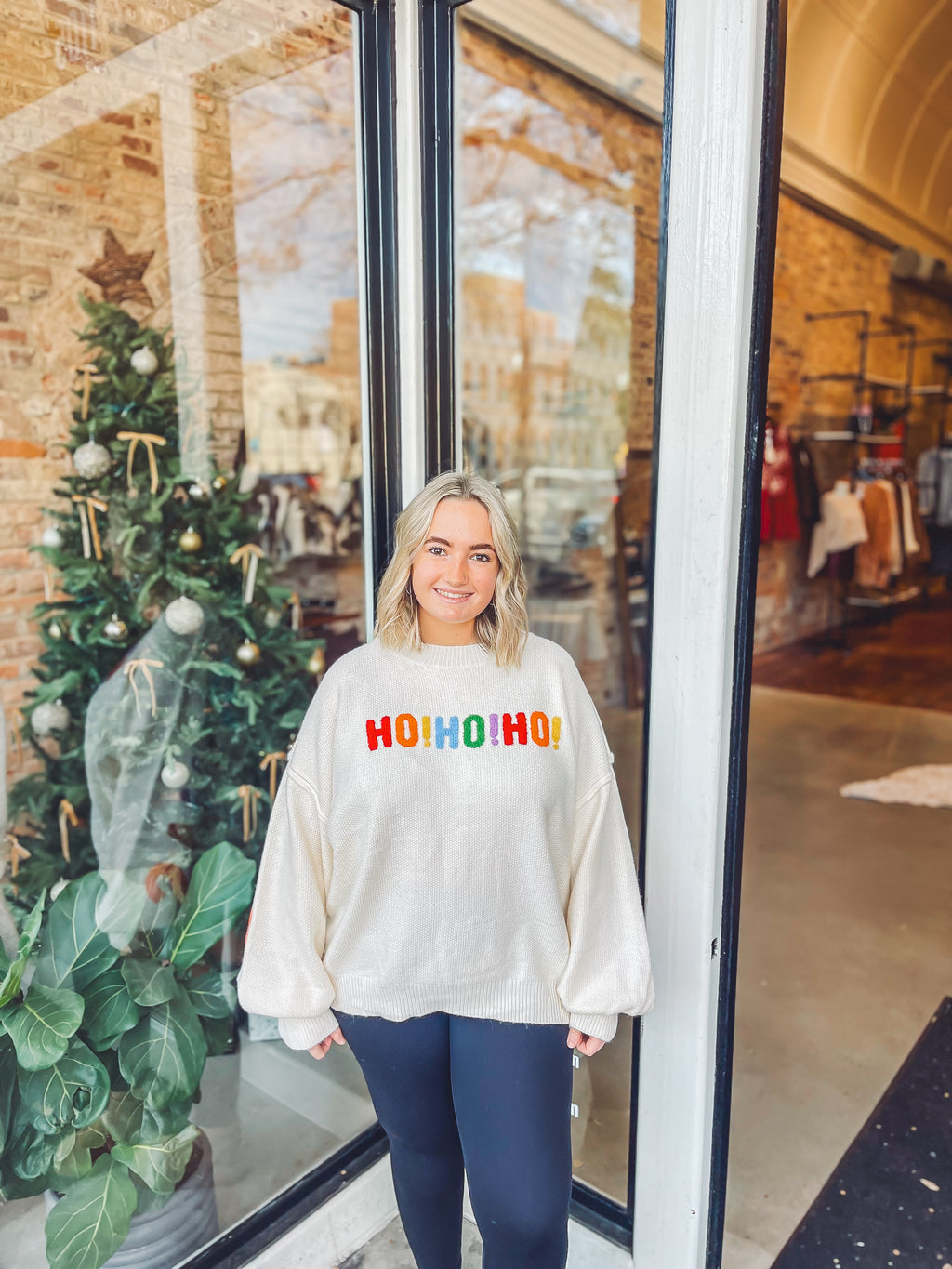 Christmas letter pullover