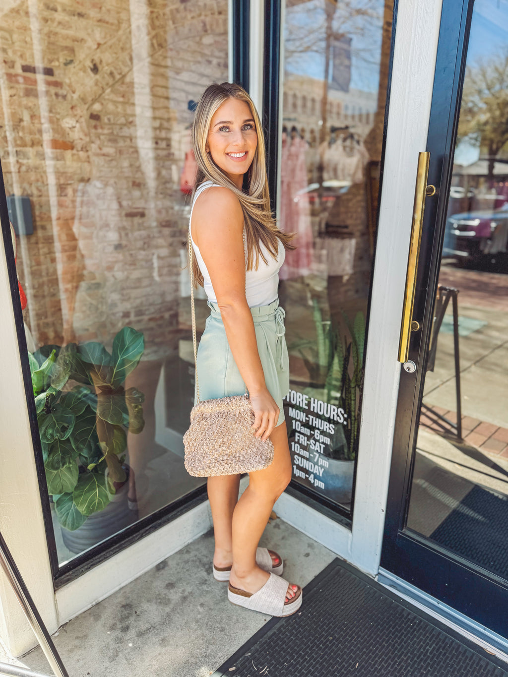 Tight braided purse