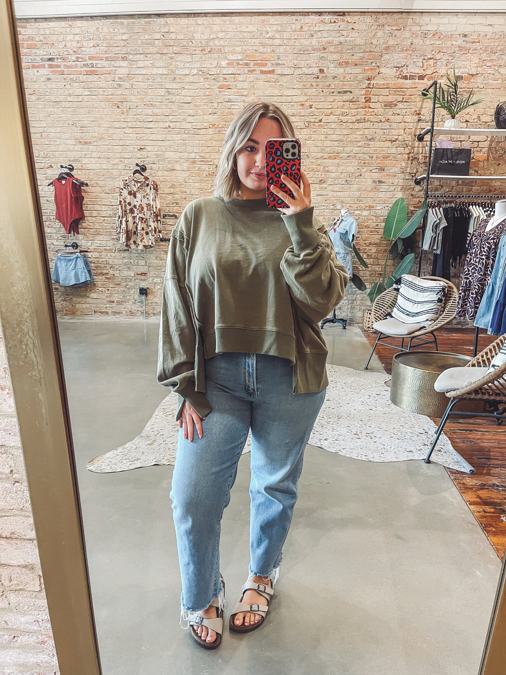 Dusty green pullover