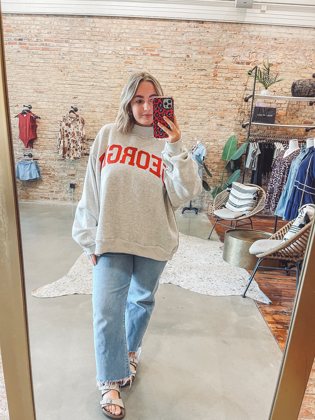 Georgia reversible sweatshirt