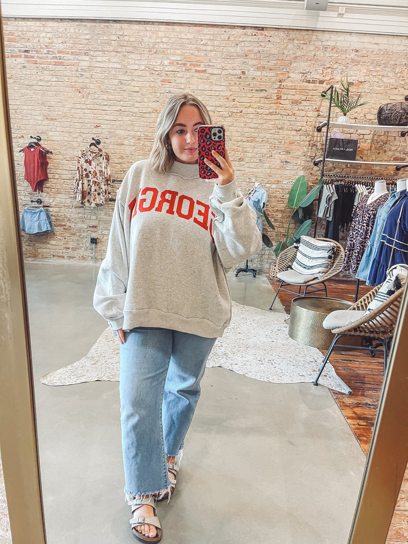 Georgia reversible sweatshirt