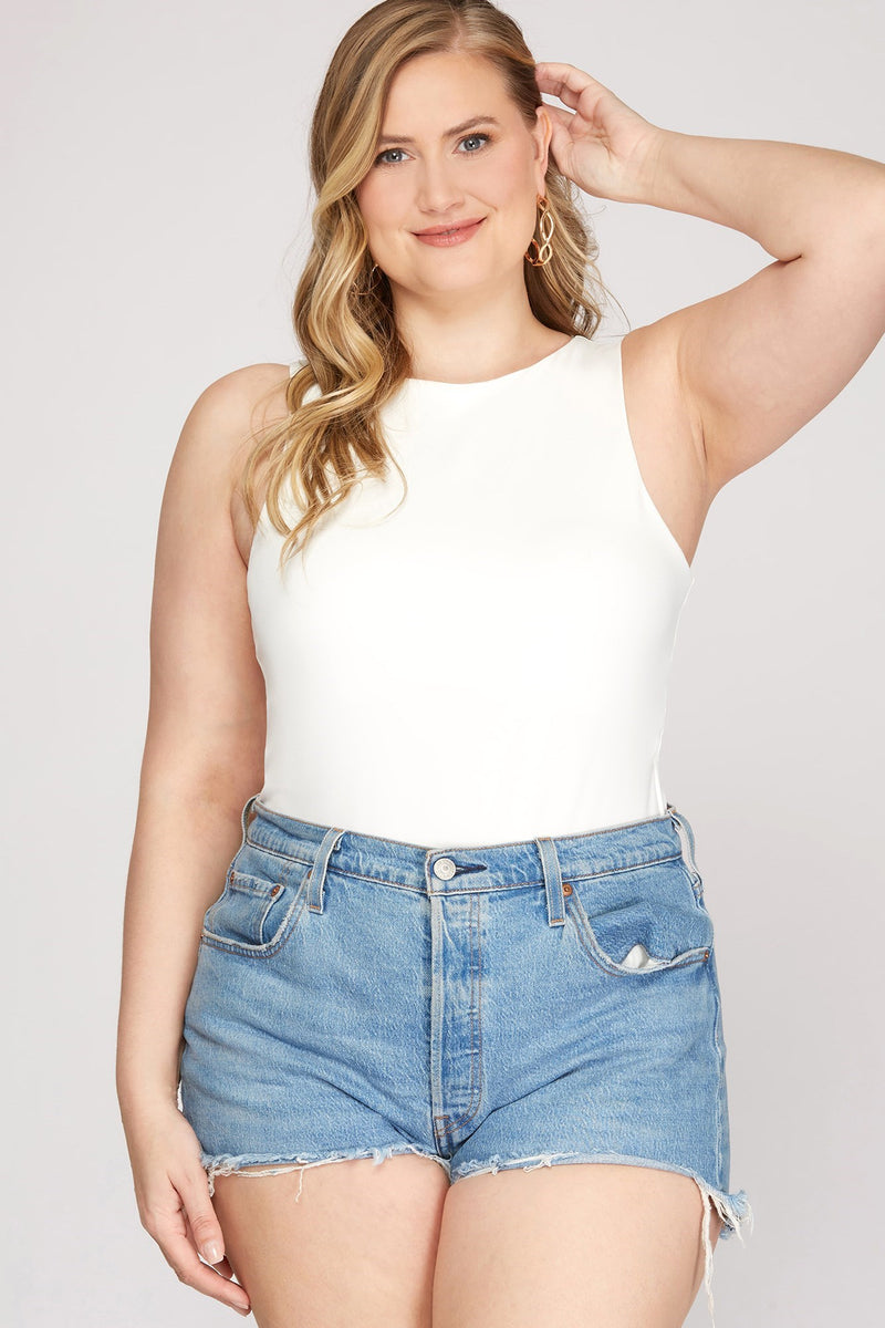 Total babe bodysuit - white - The Posh Peach